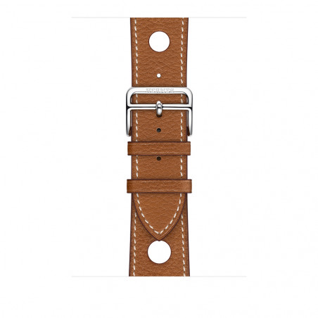 Apple Watch Hermès - 44mm Fauve Grained Barenia Leather Single Tour Rallye