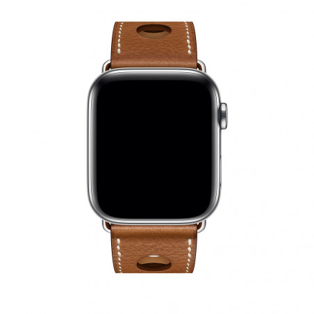 Apple Watch Hermès - 44mm Fauve Grained Barenia Leather Single Tour Rallye