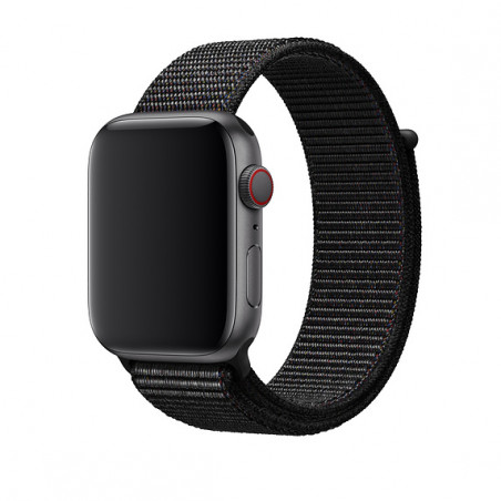 44mm Black Sport Loop - Large