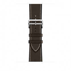Apple Watch Hermès - 44mm Ébène Barenia Leather Single Tour Deployment Buckle
