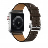 Apple Watch Hermès - 44mm Ébène Barenia Leather Single Tour Deployment Buckle