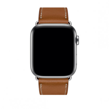 Apple Watch Hermès - 44mm Ébène Barenia Leather Single Tour Deployment Buckle