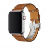 Apple Watch Hermès - 44mm Ébène Barenia Leather Single Tour Deployment Buckle